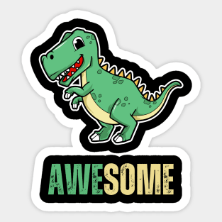 Awesom Kawaii T-Rex Dinosaur Sticker